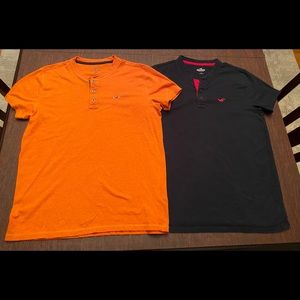 Hollister henley short sleeve - mens small